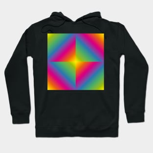 Rainbow Color Tile Pattern Seamless Hoodie